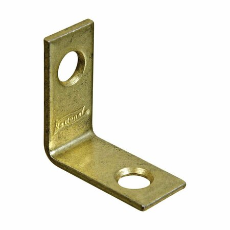 HOMECARE PRODUCTS 1 x 0.5 in. Inside Corner Brace - Brass - 1 x 0.5in. HO3302560